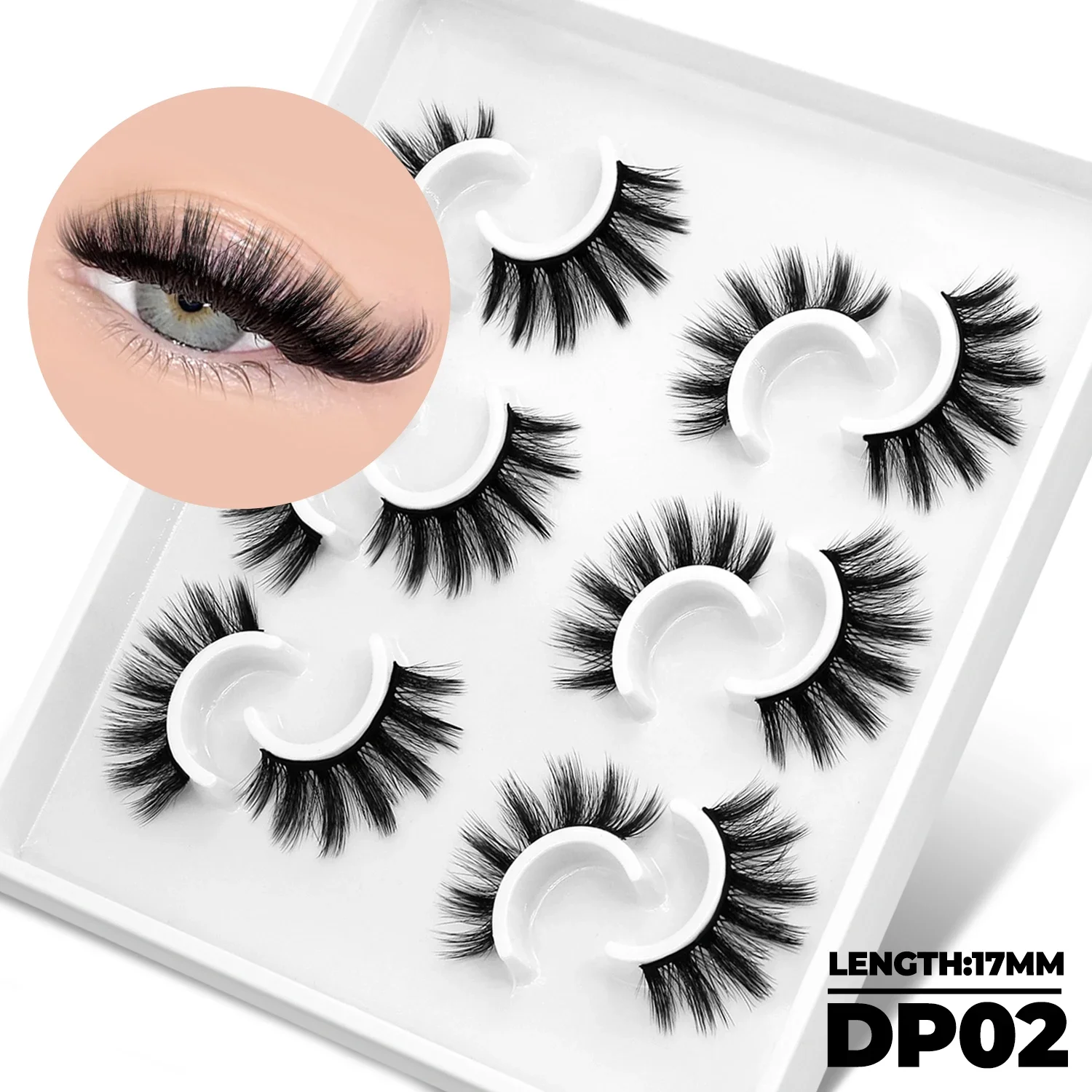 3D Mink Soft False Eyelashes, Natural Look