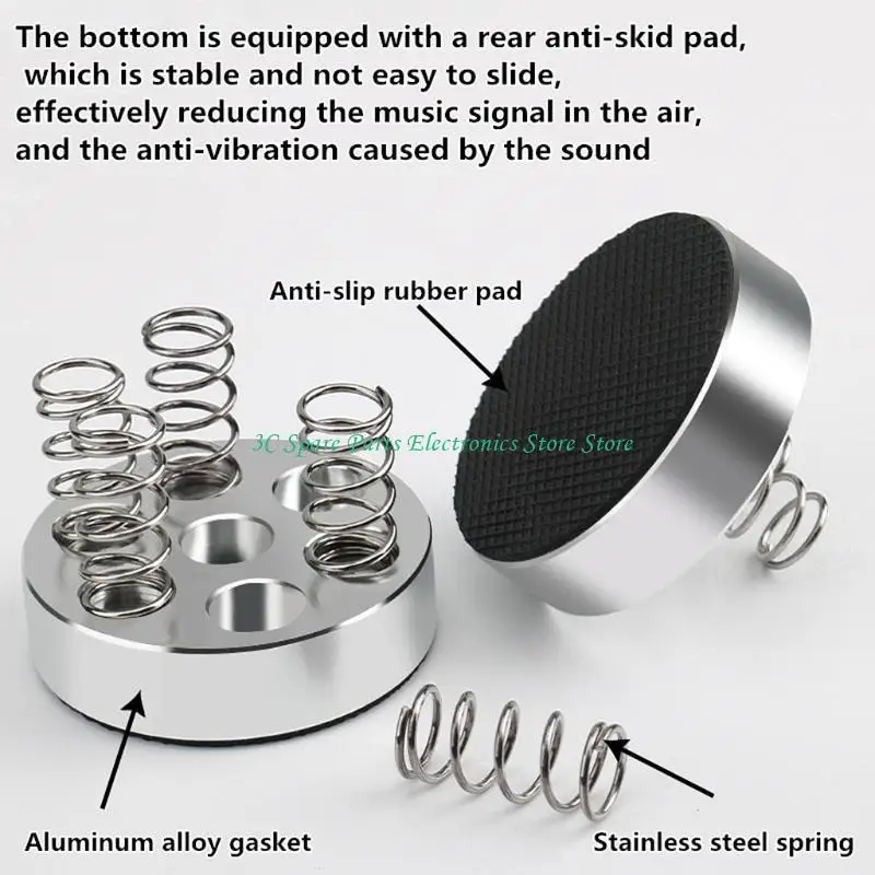 SZ 4 個スピーカースタンド足スプリングパッド強力な衝撃吸収床足爪分離マット使いやすい小さな小道具