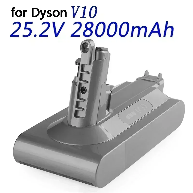 Batterie de remplacement 25.2V, 12800mAh, pour aspirateur à main sans fil Dyson V10 Absolute, Dyson V10