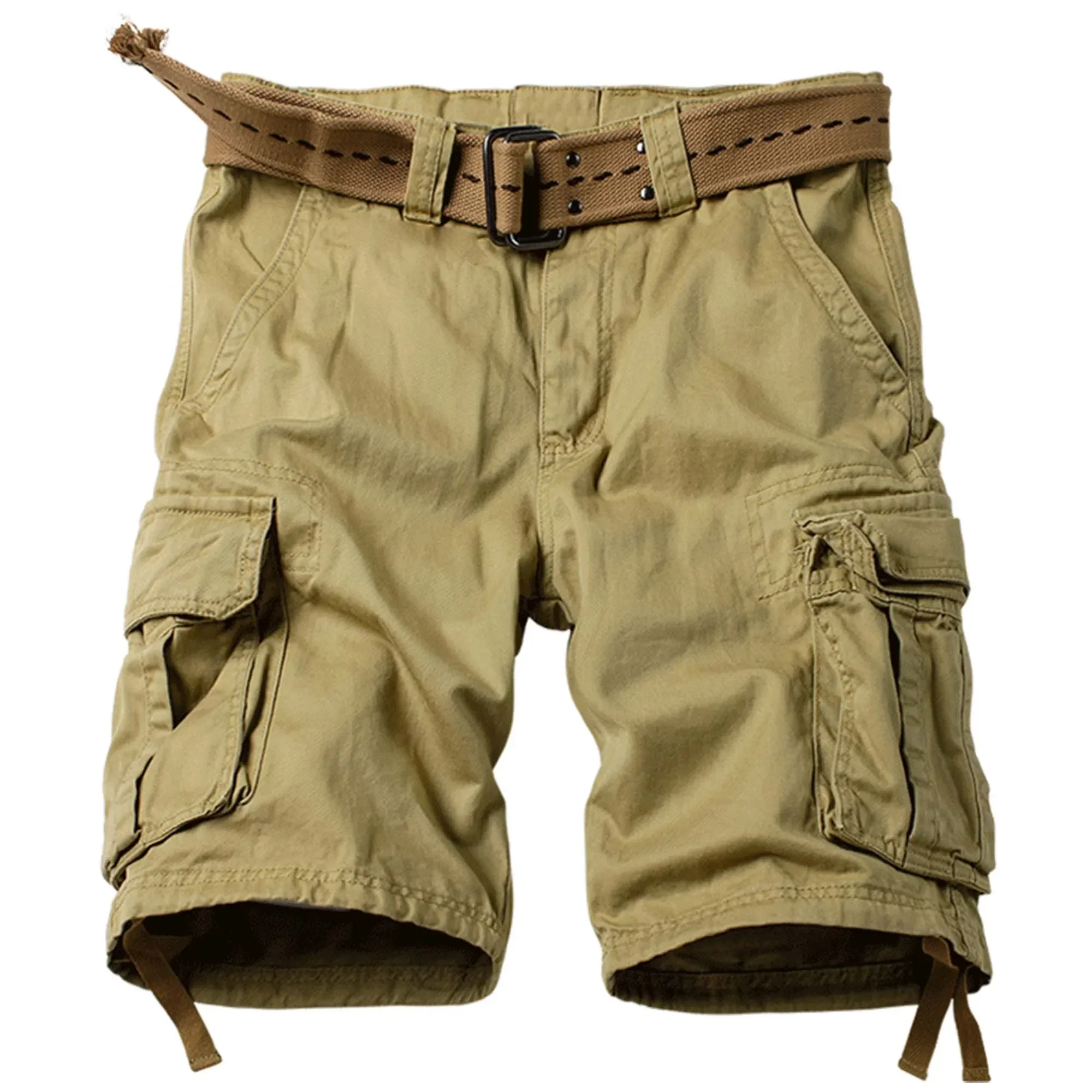 

Men's Camo Cargo Shorts for Men Cotton Casual Outdoor Work Relaxed Fit Shorts with Multi-Pockets (no belt)
