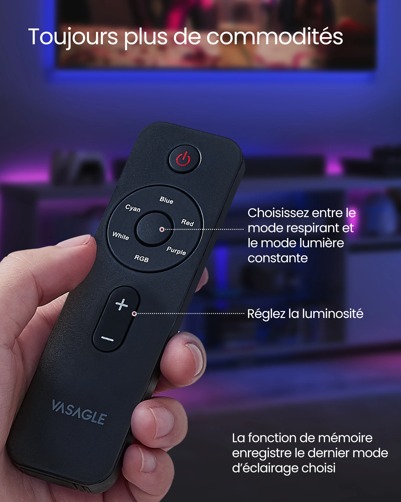 خزانة مع إضاءة LED ، حامل تلفزيون لأجهزة التلفزيون يصل إلى 70 بوصة ، أرفف مفتوحة ، خزانتين مع أبواب