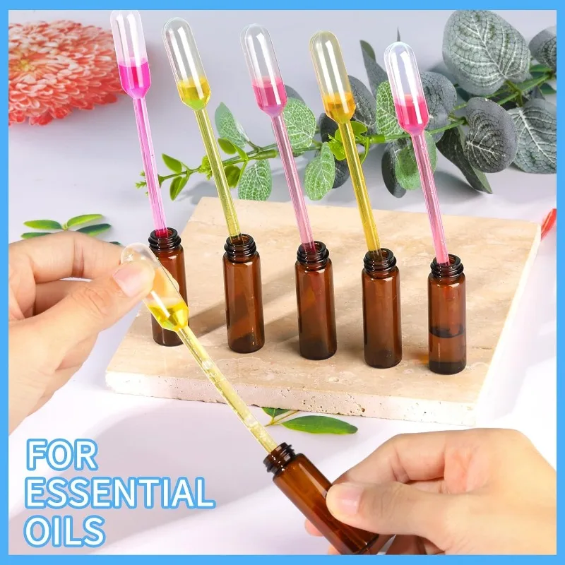 50PCS 3ml Transfer Pipettes Essential Oil Perfume Dropper Disposable Plastic Liquid Pipette