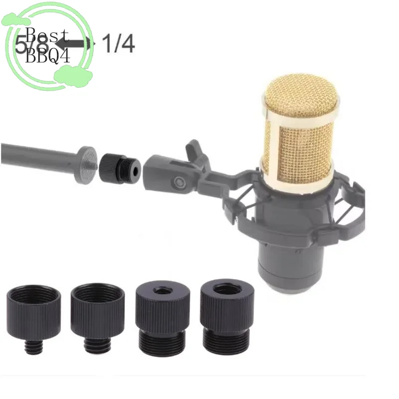 BBQ4 5/8 To 1/4 3/8 Inch Thread Screw Mic Stand Adapter For Microphone Rocker Bracket Hand Screw Photography Camera Accessories