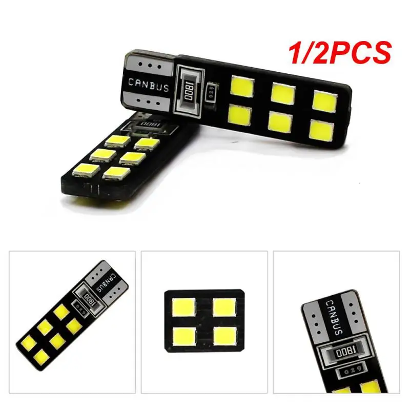 1/2PCS Car Width Lamp Light LED T10 5730 4014 12SMD LED Bulbs 6W 16W License Plate Lights Meter Reading Width Lamp Super Bright