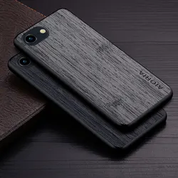 Case for iPhone SE 16e  bamboo wood pattern Leather new phone cover Luxury coque for iPhone SE 3 2 2022 2020 case capa