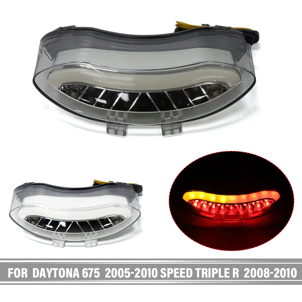 Integrated LED Tail Light Turn Light For Daytona 675 2005-2010 For Speed Triple 08-10 For Speed Triple R 2008-2010 Rear Tail