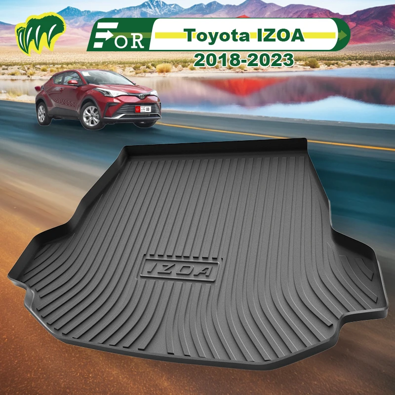 

For Toyota IZOA 2018-2023 TPE Custom Fit Car Trunk Mat All Season Black Cargo Mat 3D Shaped Laser Measured Trunk Liners