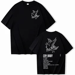 Lil Peep Crybaby Shirt Lil Peep Music Album Shirt Lil Peep Merch Gift for Lil Peep Fans O-Neck Short Sleeve Shirts Unisex