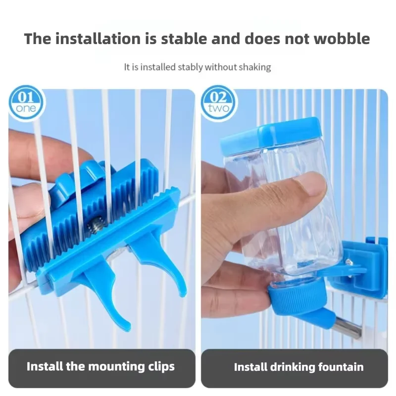 Bird Drinking Water Automatic Feeder Parrot Cage Accessories Supplies Water Dispenser Bird Feeder