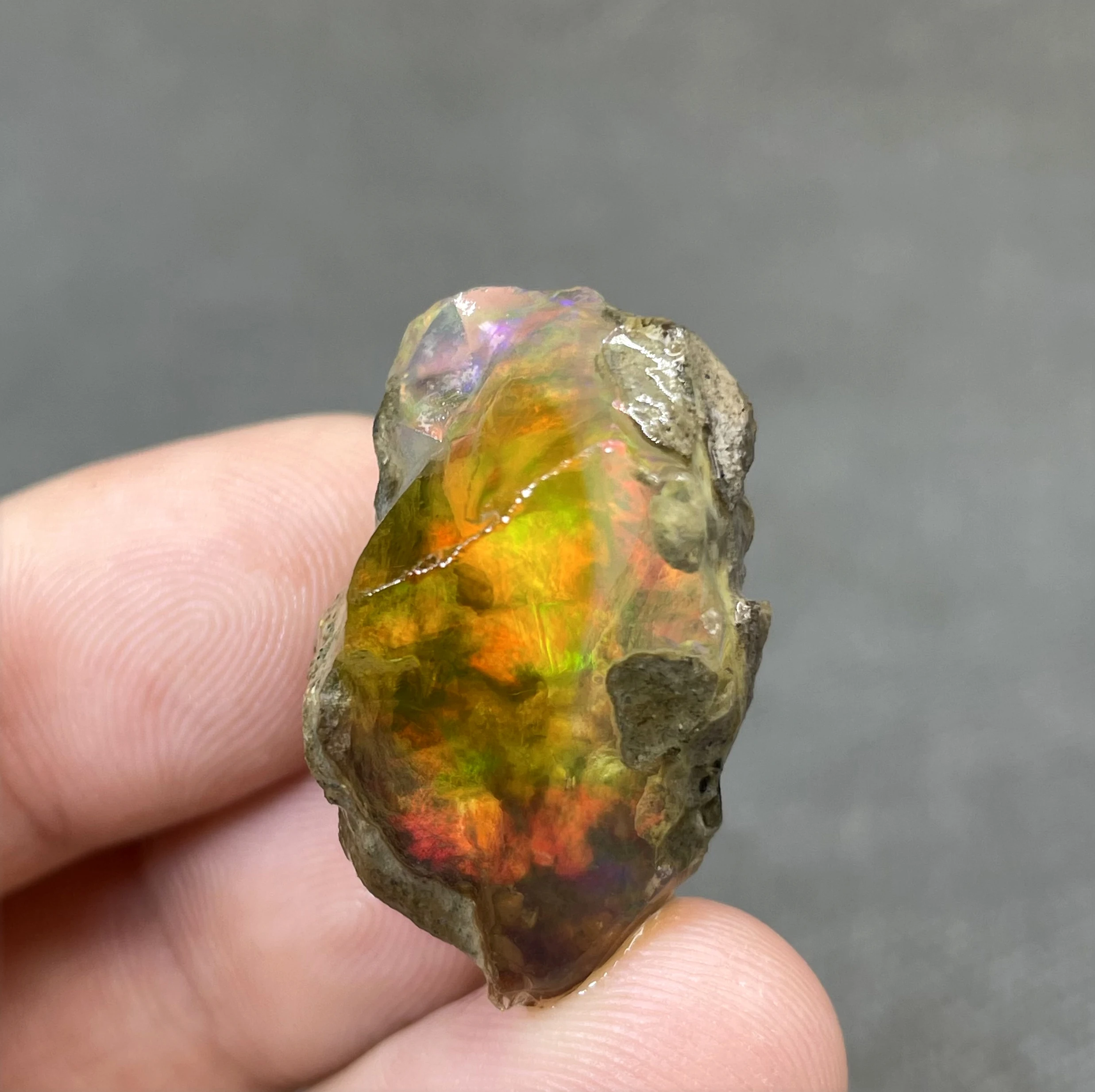 

BEST COLOR! 6g natural rare color Ethiopia water Opal gem mineral specimen stones and crystals healing crystals quartz