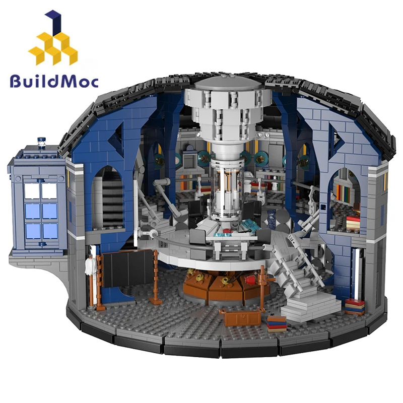 MOC Doctored Whos Building Blocks Set 12th Doctor Tardiseds Bricks Building Time Machine Police Phone Booth Bricks Model Toy