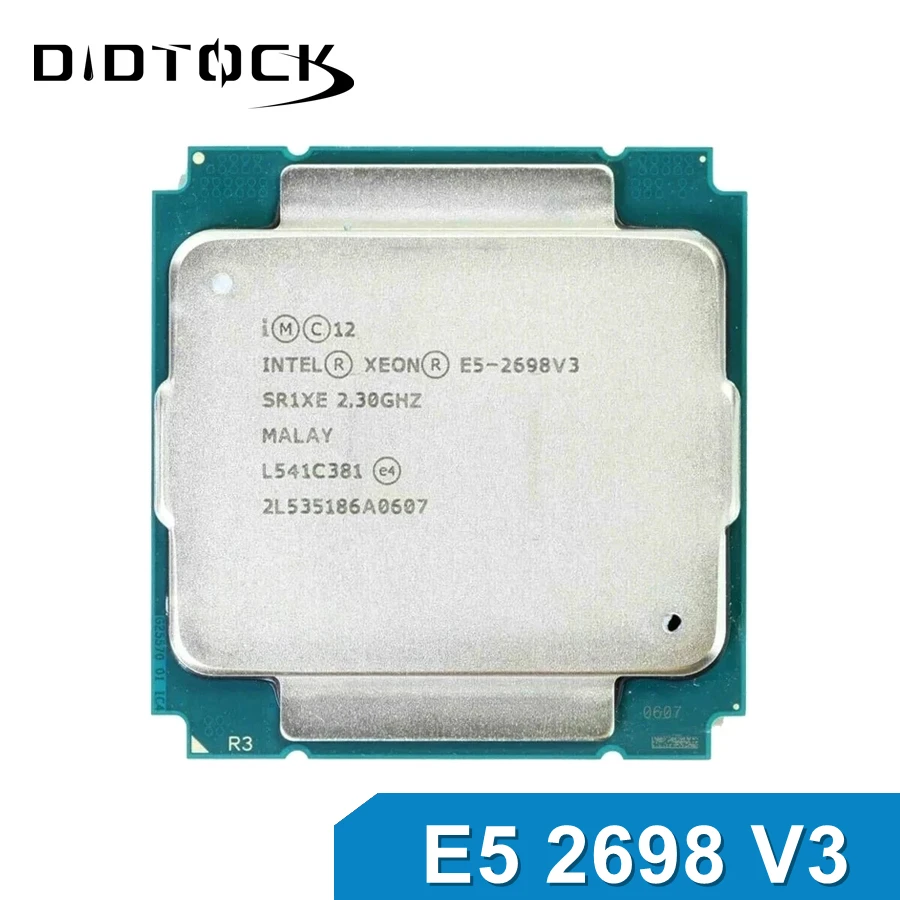 Intel Xeon E5 2698 V3 Processor SR1XE 2.3Ghz 16 Core 2698V3 LGA 2011-3 Server CPU