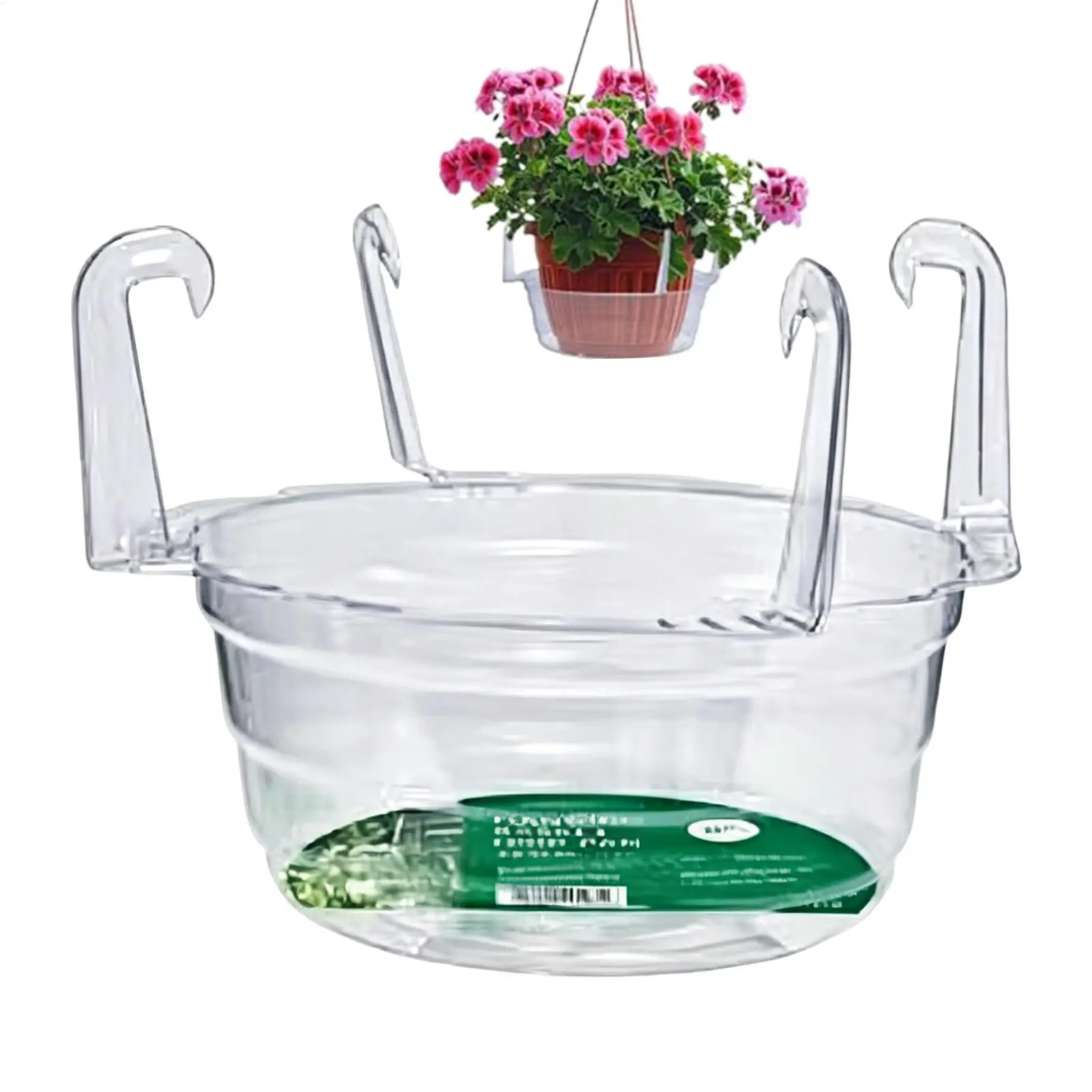 Thickened Plastic Flower Pot Tray Round Transparent Plant Base Anti-slip Reusable Drip Trays Indoor Outdoor