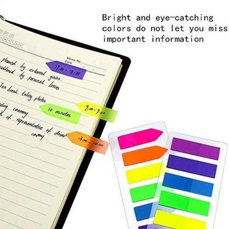 Autocollants Note autocollante créative coréenne, 2 pièces, Scrapbooking, Index Fluorescent affiché, papeterie