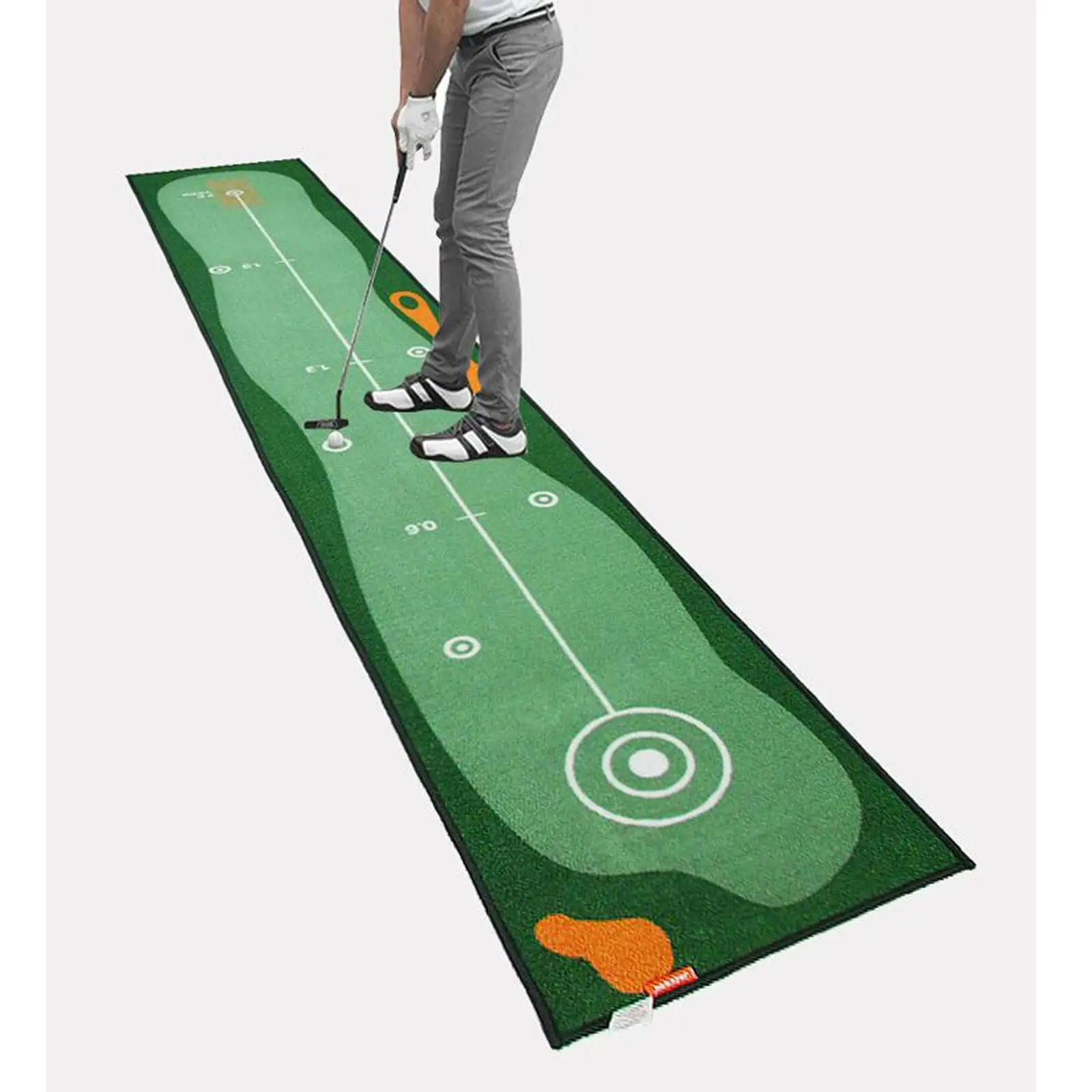 

Nonskid Golf Putting Mat 1 Piece Improvement Green for Games Traveling Party