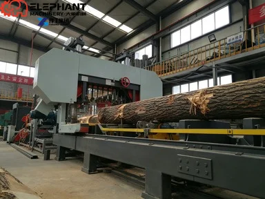 Portable Band Sawmill Horizontal Wood Mill Multi-Cutting Vertical Blades 11kw Power 900mm Max Diameter Easy Operate