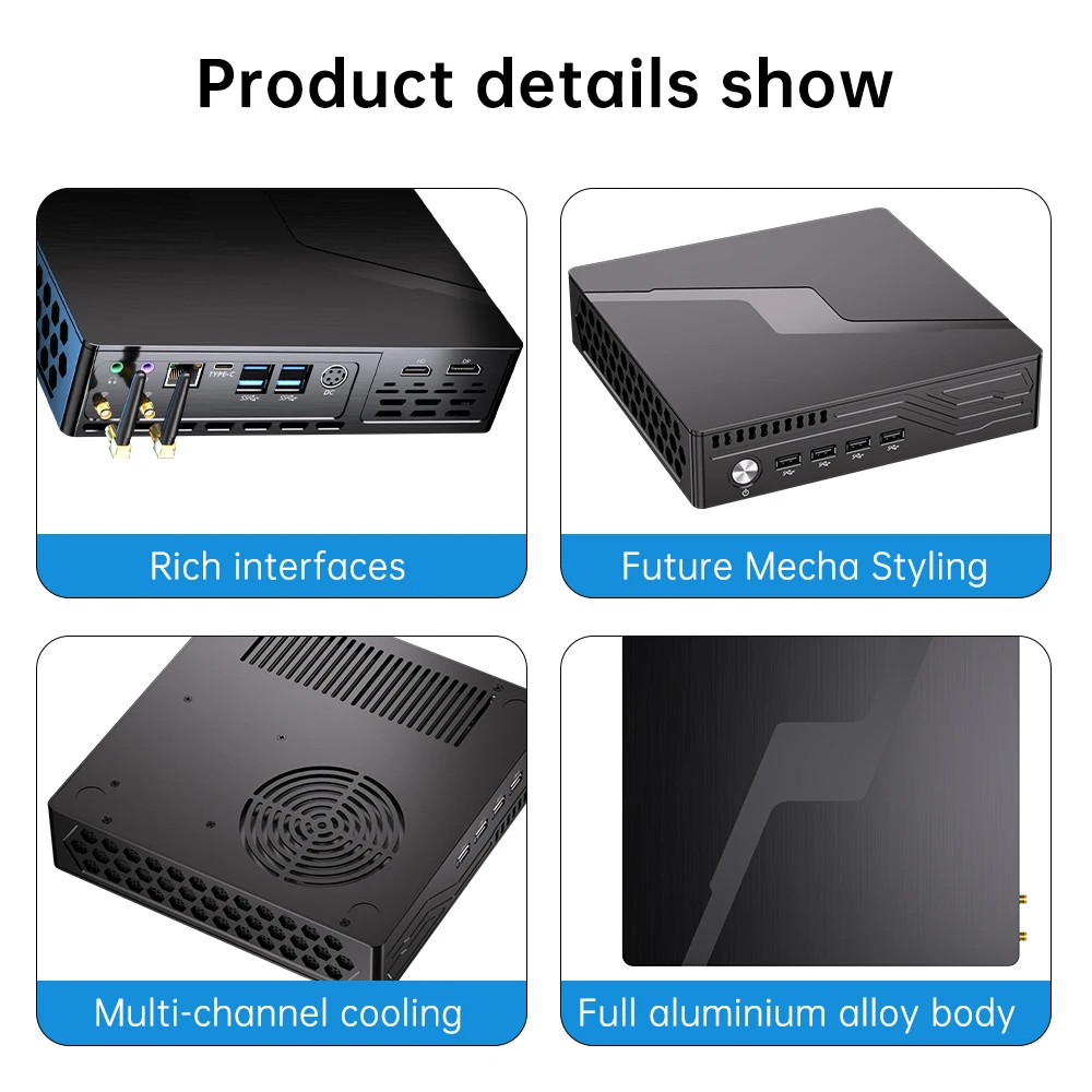 Msecore MV9 Mini PC 9th gen Intel Core i5/i7/i9 GTX1650 GPU Windows 11 Pro 64GB DDR4 RAM M.2 SSD BT5.0 Gaming คอมพิวเตอร์เดสก์ท็อป