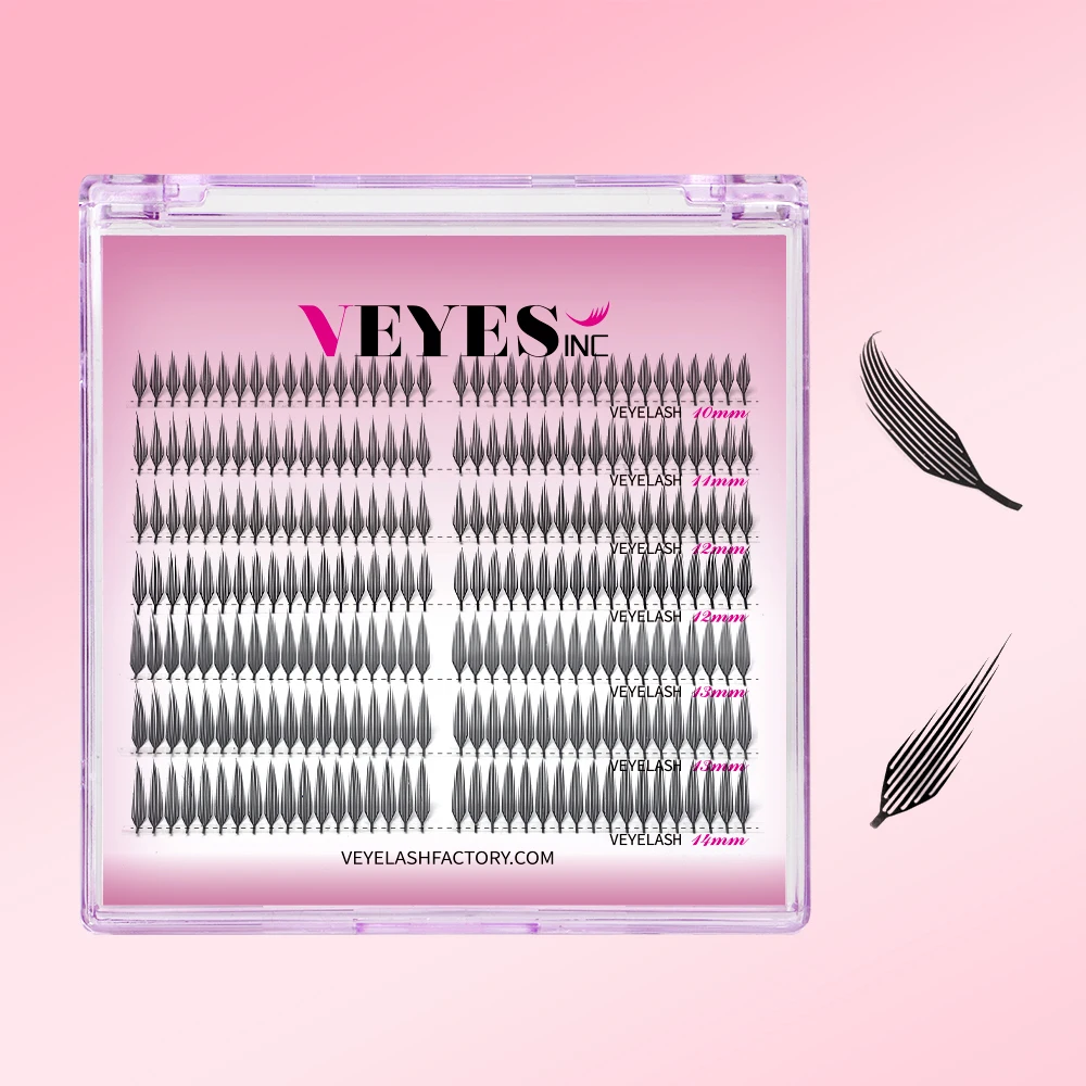 VEYES INC Birdie Premade Volume Fans Eyelash Extensions Veyelash 0.04mm Thickness Laser Cutting Ultra-lightweight Professional