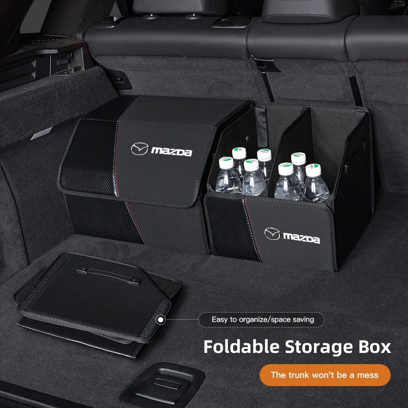 صندوق منظم صغير قابل للطي لصندوق السيارة حقيبة تخزين أدوات ترتيب لمازدا 3 6 CX5 2 CX3 CX9 MX5 RX8 Axela Demio Atenza MS