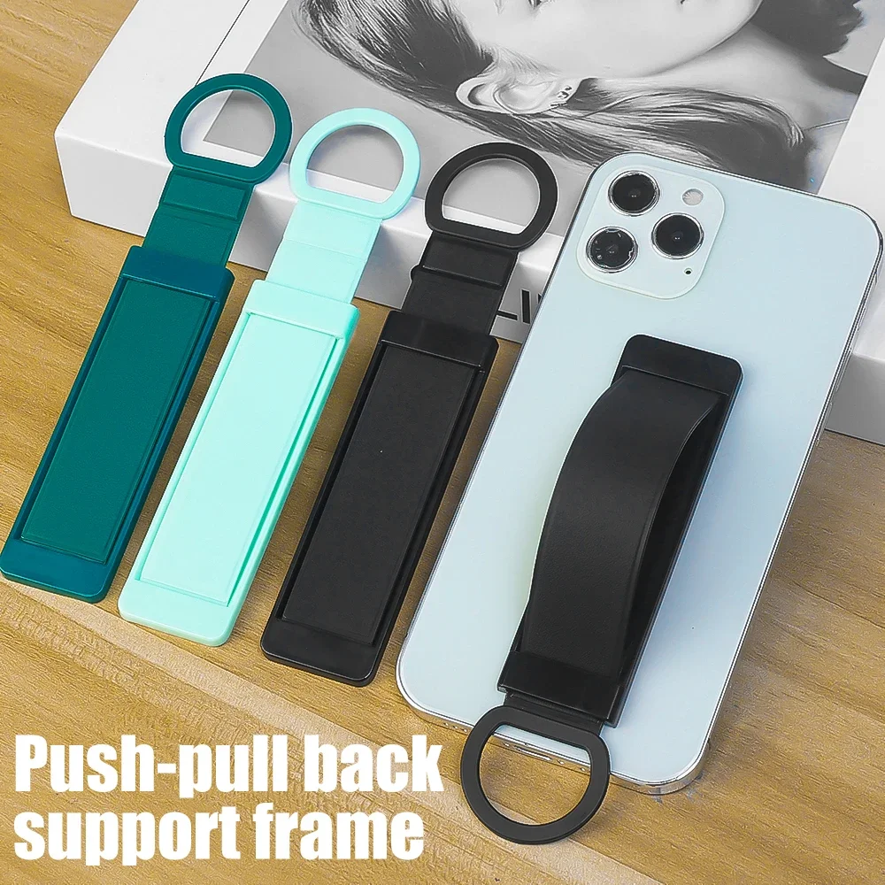 Ultra Thin Phone Case Back Sticker Holder Push Pull Stand For iPhone Samsung Huawei Xiaomi Redmi Universal Back Sticked Bracket