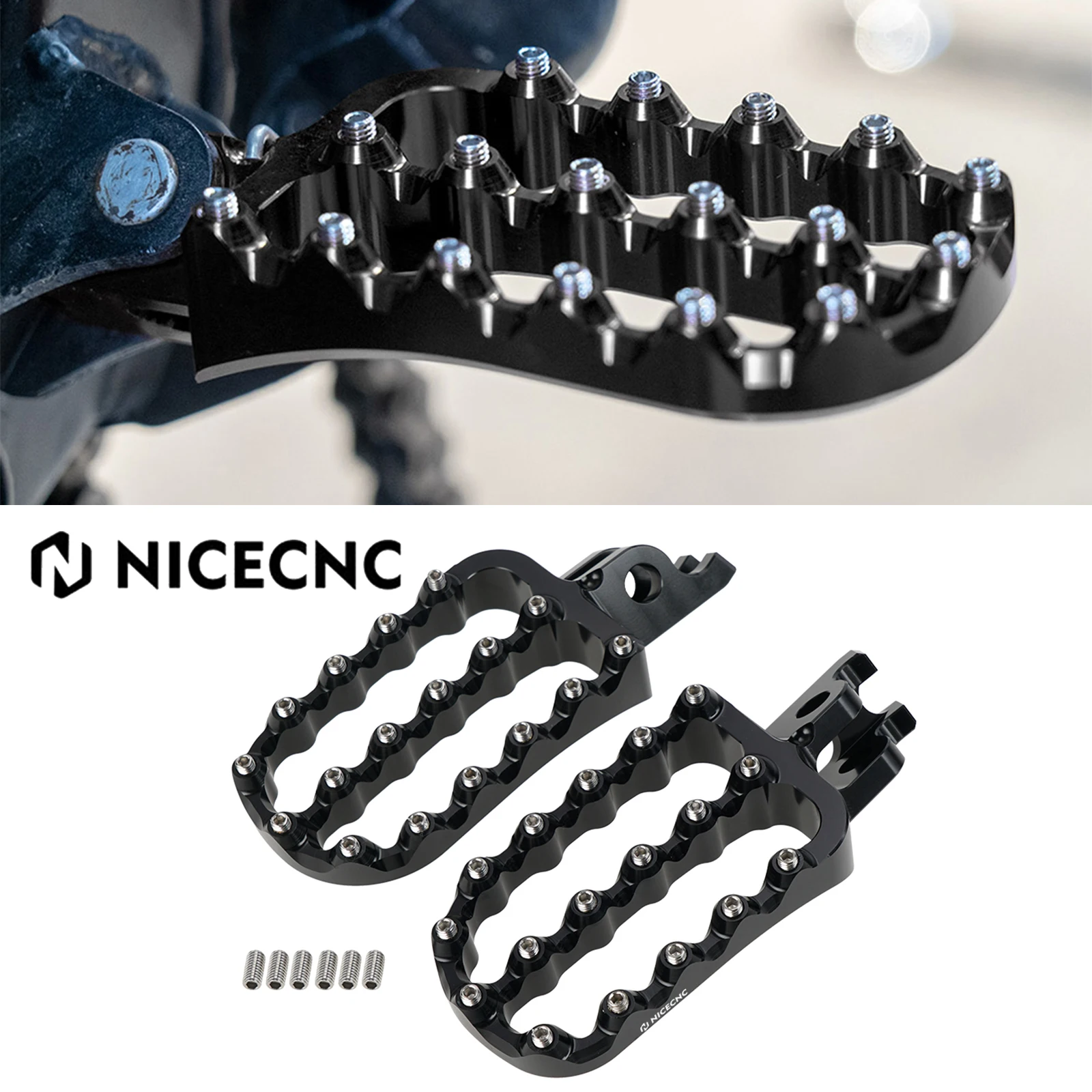 Motorcycle CNC FootRest Footpegs Foot Pegs Pedals For HONDA CRF250X CRF250RX CRF250L CRF450L\X CRF450RX CRF1000L Africa Twin