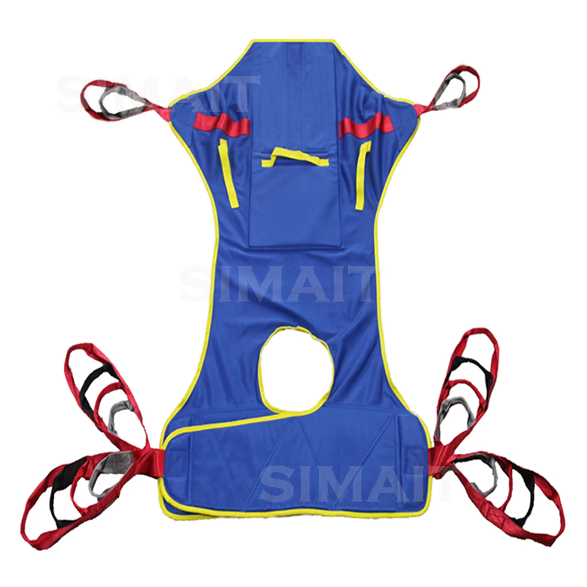 Full Body Thick Lift Sling for Mobility Transfer | High Back Support Split Leg Sling for Patient Lift