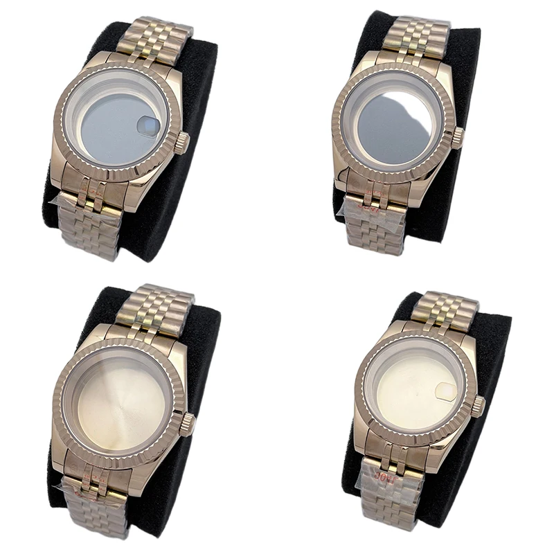 

NOOKIDA 36mm/39mm RoseGold NH35 316L Stainless Steel Case For Watch Accessories Fit NH35/NH36 Movement 28.5mm Dial Jubilee Band