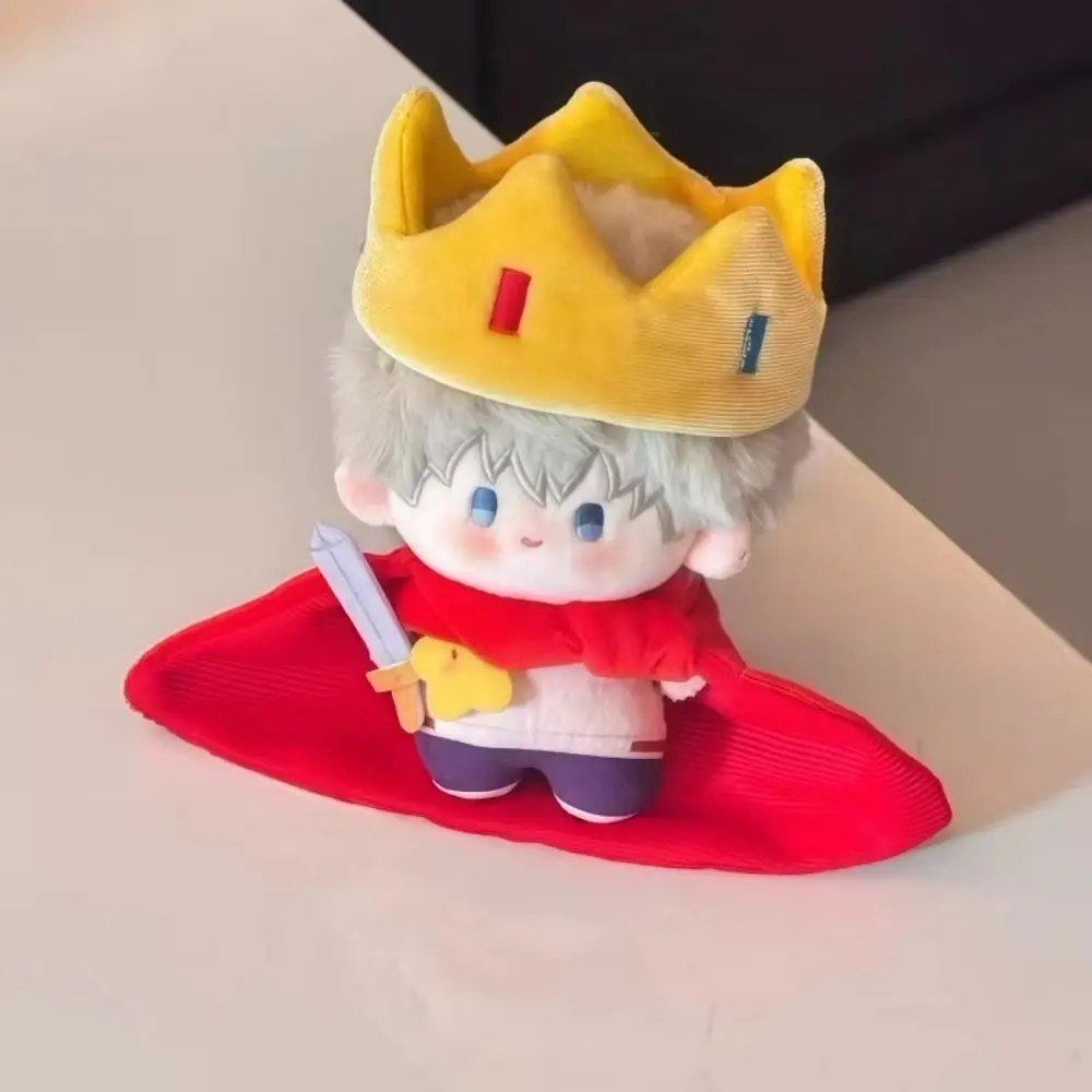 Photo Props King Style Cotton Clothes Replacement Outfits Role Playing Crown Cloak Cartoon Dress Up 10cm Clothes