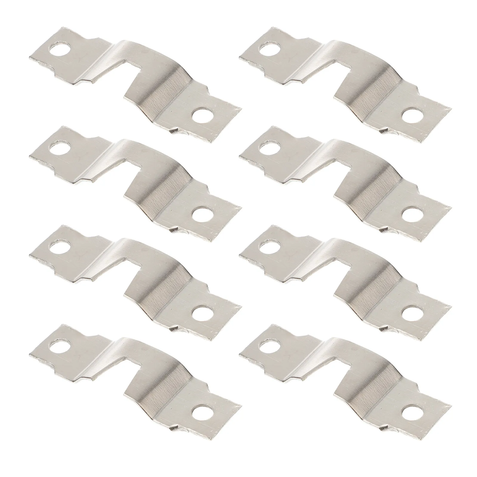 50Pcs Picture Hangers Kit Aluminum D Ring Double Hole Electroplated Heavy Duty Small Size Hooks for Photos Paintings Cross