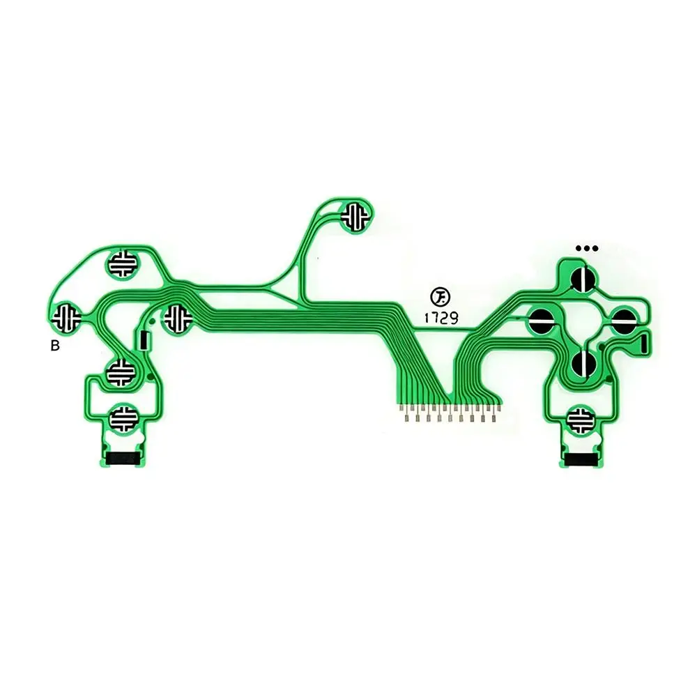 Flexible Film Controller Conductive Film Green Flexible Circuit Button Contact Membrane Conductive Contacts for JDS