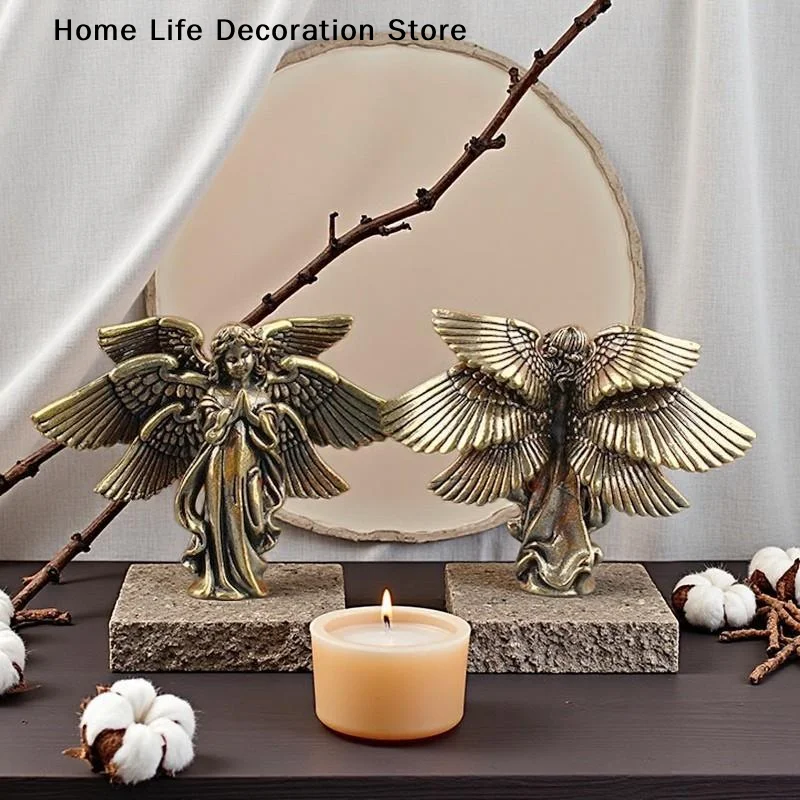 Home Decor Quirky - 【H】Bakır Altı Kanatlı Melek Aşk Kupid