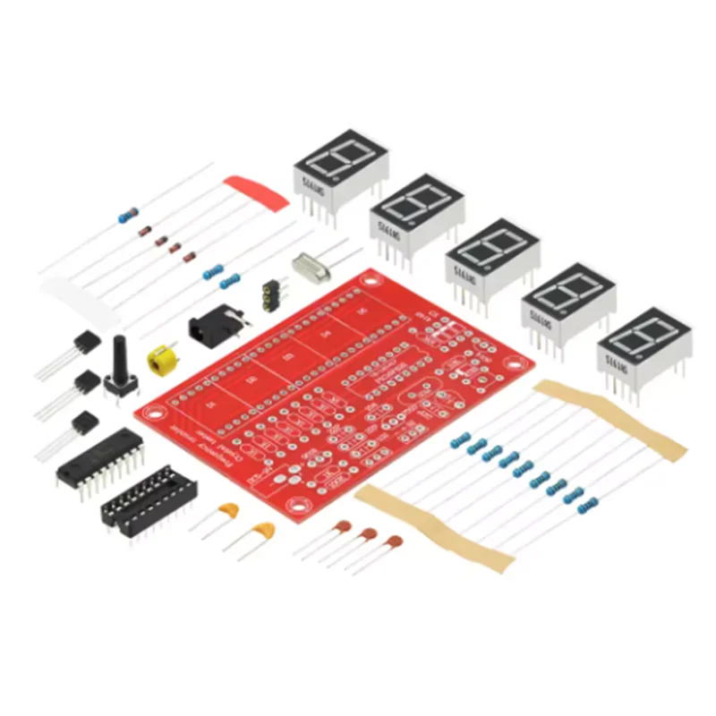 Original 1Hz-50MHz frequency meter crystal oscillator measurement frequency measurement five digit digital tube display DIY kit