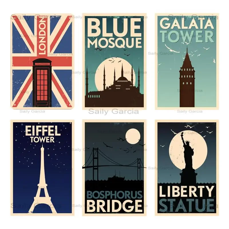 

Металлическая винтажная британская кофейная будка в Лондоне, домашняя гостиная, декоративная настенная декоративная металлическая жестяная вывеска