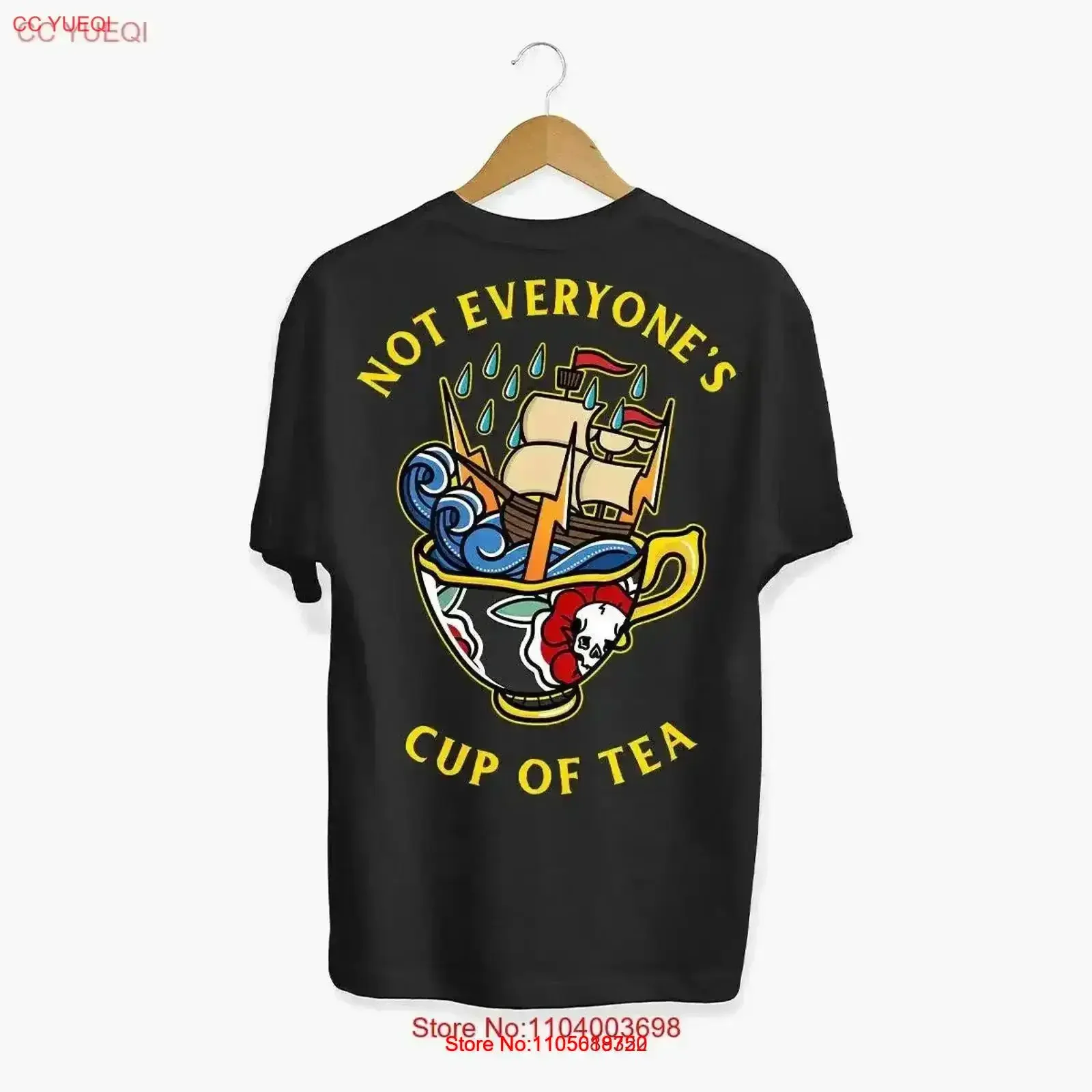 Not Everyone's Cup Of Tea T Shirt Size S 3XL Black vintage Washed Breathable Top For Everyday Wear Stylish fashion Stretched