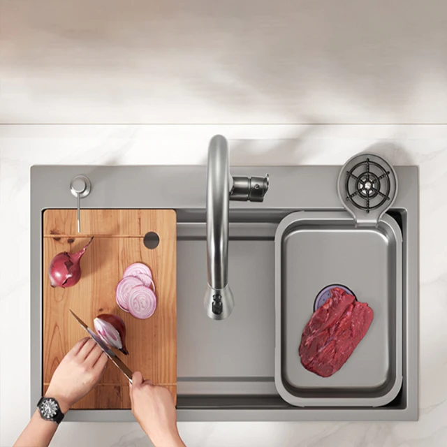 Kitchen Stainless Steel Multifunctional Multifunction Bathroom Sinks Sink with Dishwasher Smart Sink Kitchen
