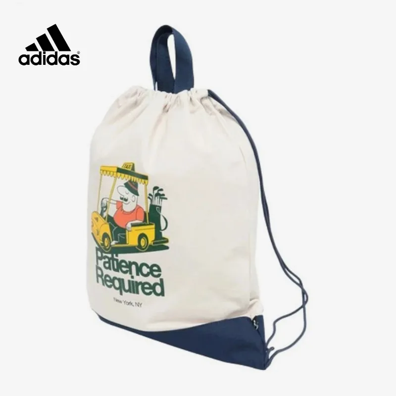 

Adidas/Adidas Genuine New Men's and Women's White Sea Blue Classic Casual Fitness Sports Backpack KD9383