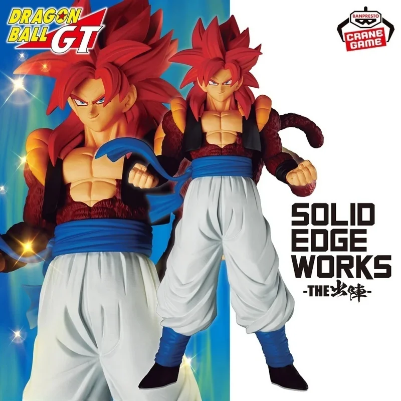 

Bandai Original Banpresto Anime Dragon Ball Solid Edge Works The Gt Super Gogeta ПВХ Фигурка Коллекционная модель Подарочные игрушки