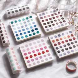 50sheets Color Dot Sticker Round Label Self Adhesive Sealing Sticker Scrapbooking Diary Decorative Stickers Office School Supply