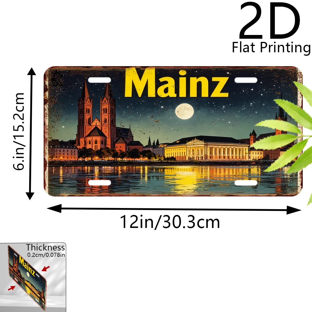 2D Flat, [JIT]2D Flat- 2D Printed on a Flat Surface, Single Piece, Vintage Sign, Decorative Plaque And Ornament(15.24cm X 30.48c
