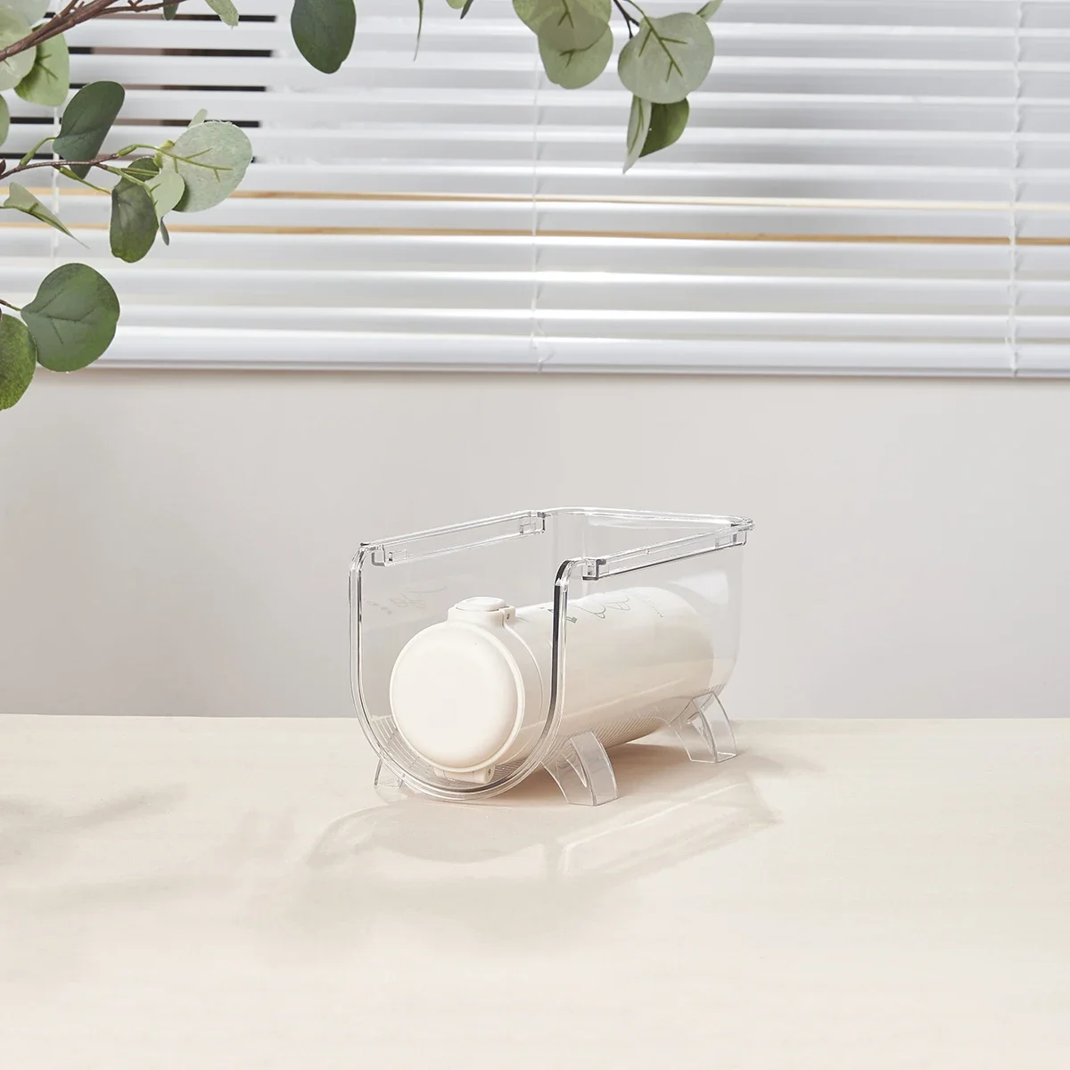 1pc-Mug storage rack, wine rack, stackable rack, foldable umbrella storage rack, transparent desktop creative cup rack