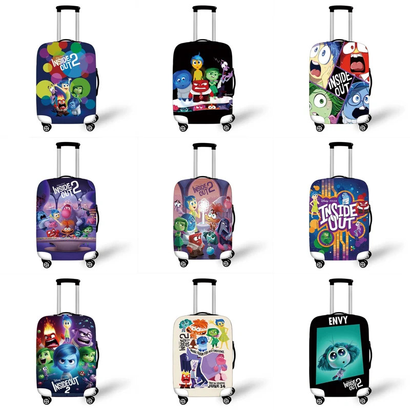 Disney Anime Inside Out 2 Travel Luggage Cover Elastic Baggage Covers Suitable for 18-32 inch Suitcase Case Dust Cover Gifts