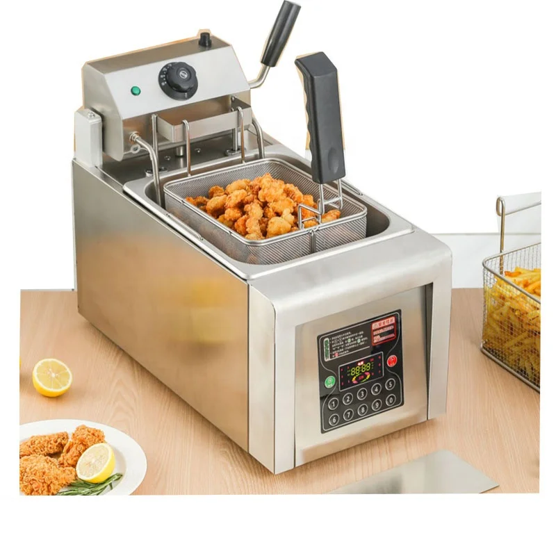 lifting fryer Commercial intelligent lifting fryer Chicken fryer Large capacity automatic   frying pan