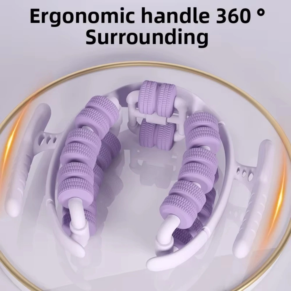 28 Wheel Leg Clamp Massage Roller Annular Design For Muscle Relax Body Shaping Fitness Body Massage Daily Use Tool
