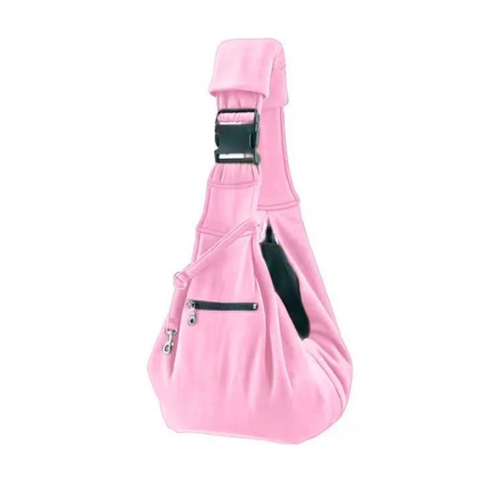 Double Sided Pet Carrier Bags Hand Free Comfortable Pet Messenger Bag Large Capacity with Safety Harness Cat Crossbody Bag