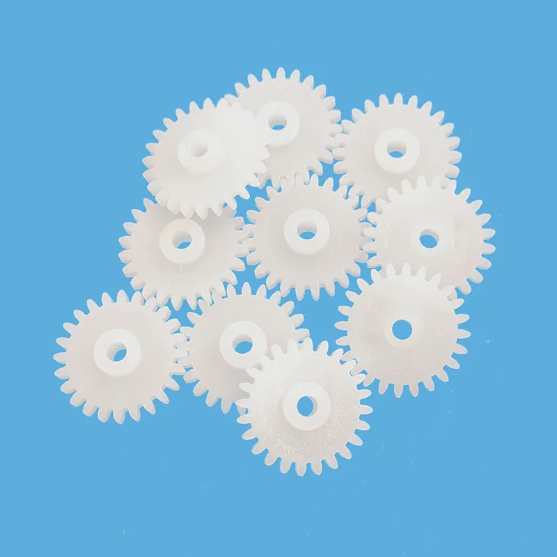 

242A Modulus 0.5 24 Teeth POM Plastic Gear Disc Toy Pinion Parts 24T 2MM Gears OD=13mm 10PCS/LOT