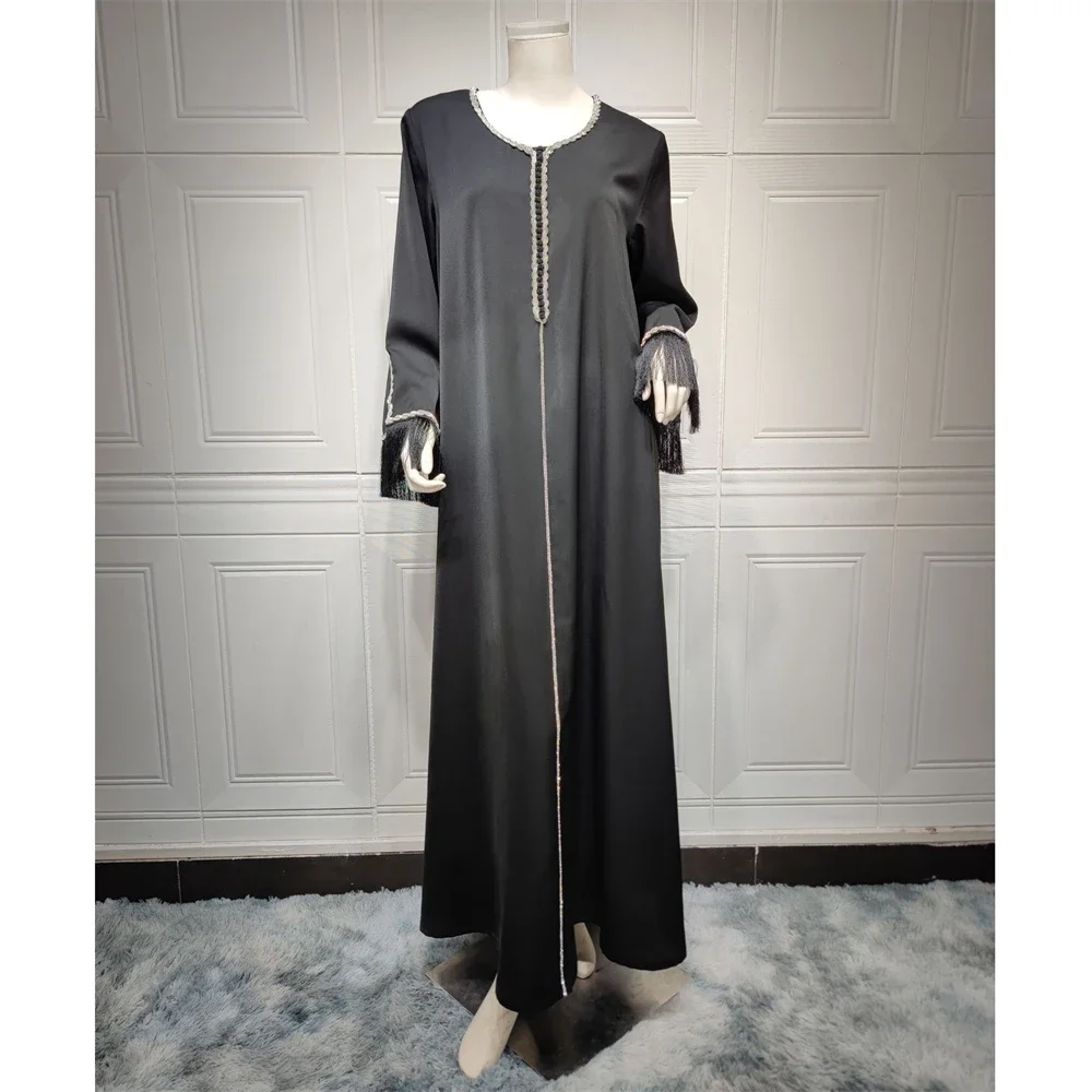 Eid Mubarak Djellaba Diamanten Abaya Frauen Muslimischen Party Kleid Ramadan Kaftan Marocain Frauen Kleid Kleid Islamische Kleidung Kaftan