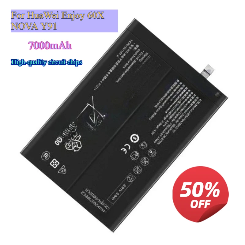 For Huawei Enjoy 60x Nova Y91 New Replacement Mobile Phone Battery 3.91V 7000mAh HB5470A3EHW-12