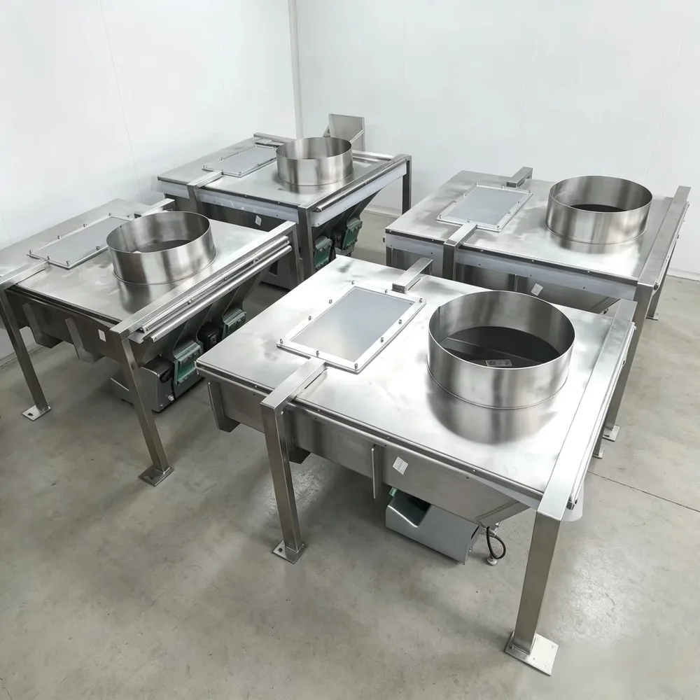 DSW Vibrating Feeder Storage Hopper Acrylic Trough Cover Observation Window 60KW Multi-Voltage 1-Year Warranty