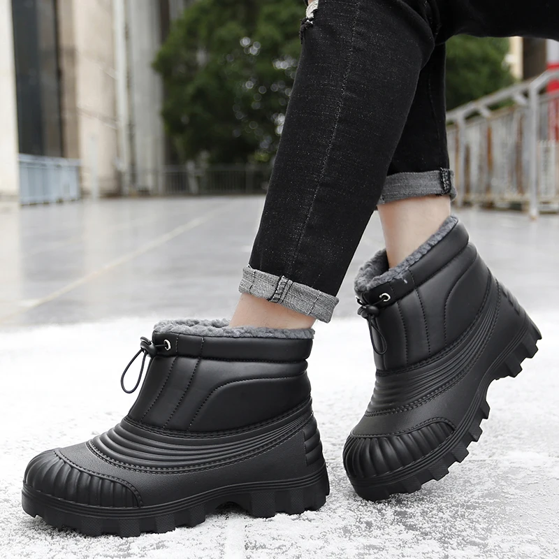 2025 Мужские зимние уличные теплые зимние ботинки, подходящие для зимних активного отдыха, альпинизма и повседневного кемпинга.