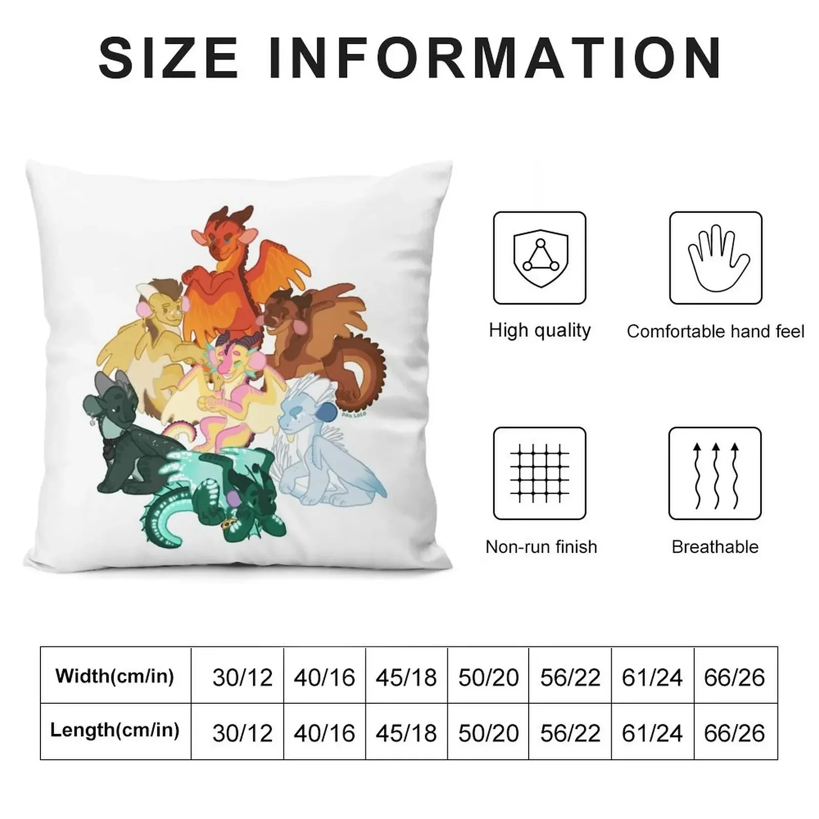 Jade Winglet - WOF Wings of Fire Throw Pillow home decor items Decorative pillowcase pillow